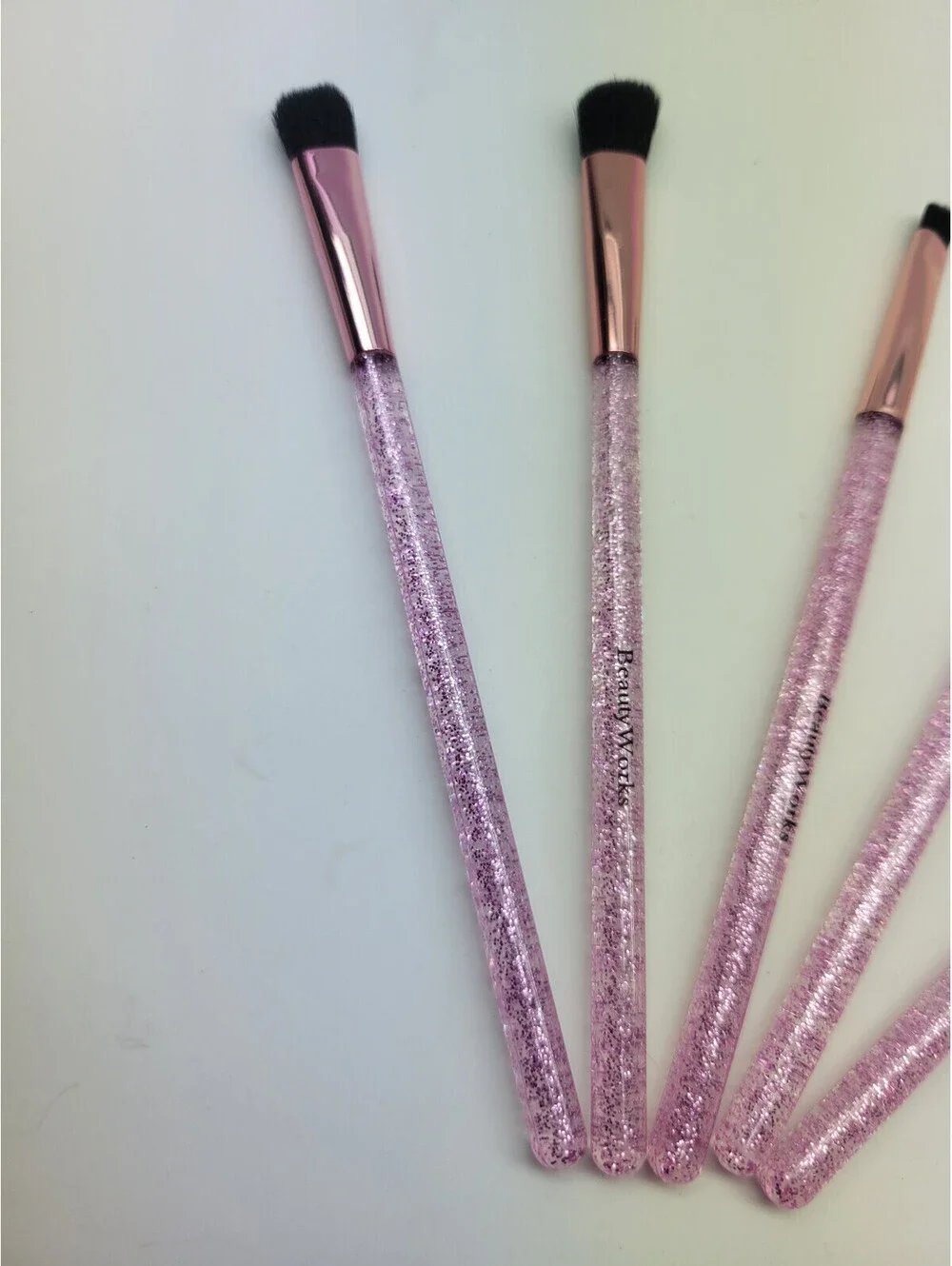 5 Pc Beautyworks NYC Makeup pink Brush Set  +   Macys 3 Pc Brush Cleaner Set